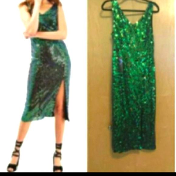 Topshop Dresses & Skirts - Topshop Holographic Sequin Dress
